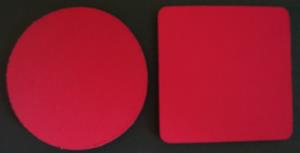 Blank Red Coasters