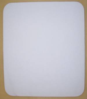 9.25 x 7.75 White/Black Sublimation Mouse Pad
